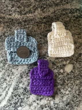 Handmade Crochet Keychain aldi quarter Holders - fundraiser